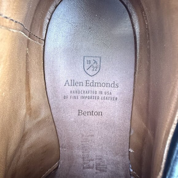 ✅Allen Edmonds Model 3408 Benton Black Leather Cap Toe Oxford Shoes Men\'s 11N main image 5